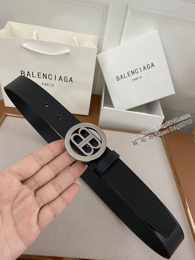 Balenciaga女士皮帶 巴黎世家雙面用牛皮腰帶  jjp1256
